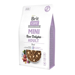 Brit Care MINI Hundefoder Raw Delights Adult Beef 2kg